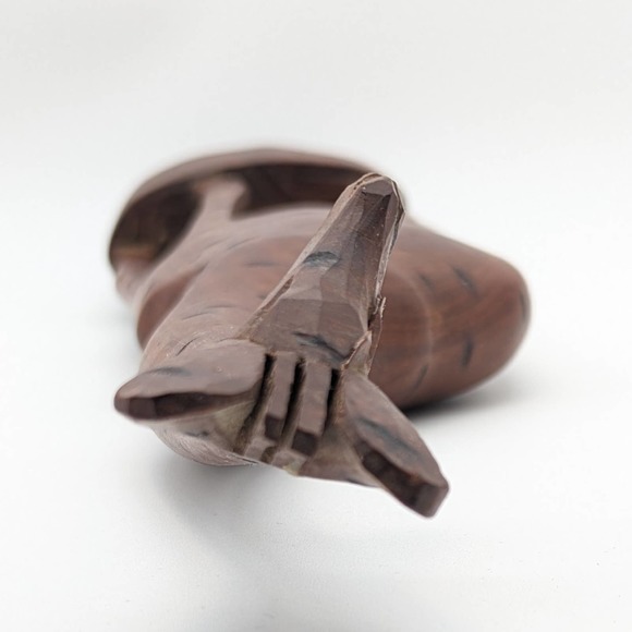 Vintage Hand Carved Wooden Giraffe Figurine Made in Kenya (Repaired) - Picture 9 of 12